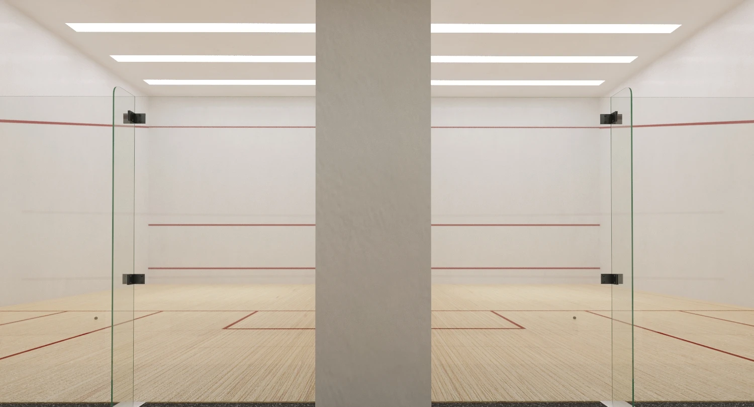 Double Squash Court 3D Model_05